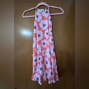 Ava Sky Pink and Black Floral Top